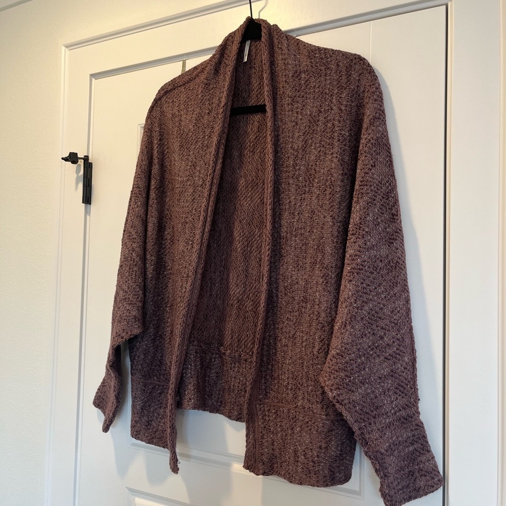 Free People Brown Chunky Knit Cardigan - Picture 2 of 8